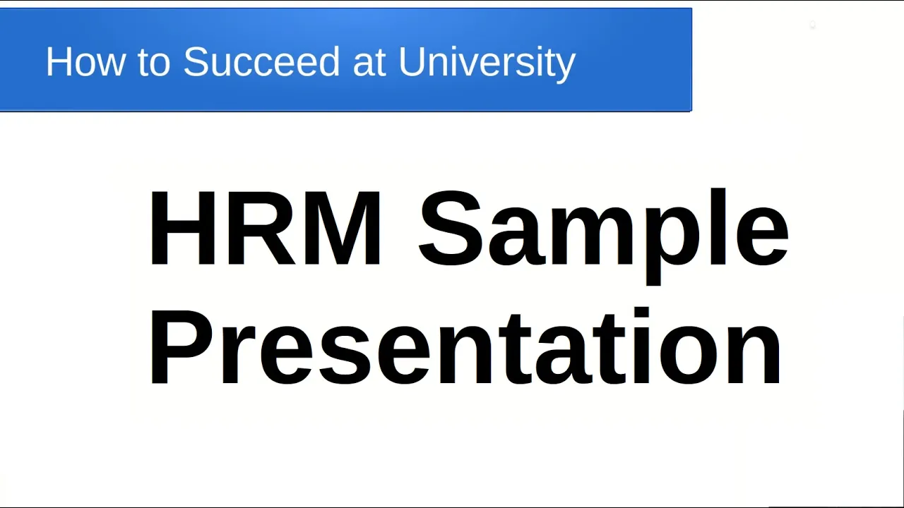 HRM Sample Presentation thumbnail